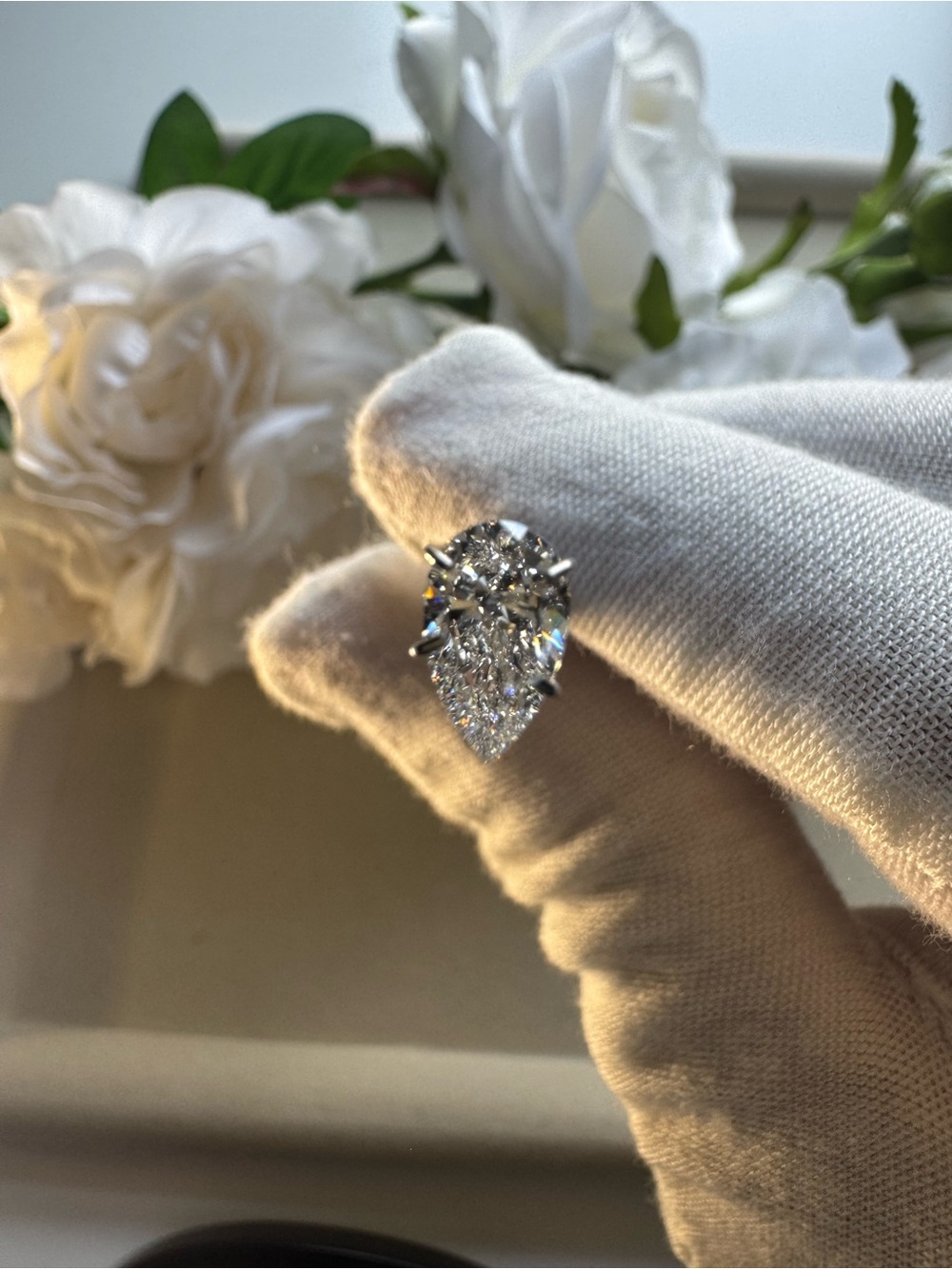💎 1.01ct D Color VVS1 Pear Brilliant Lab Diamond IGI Certified